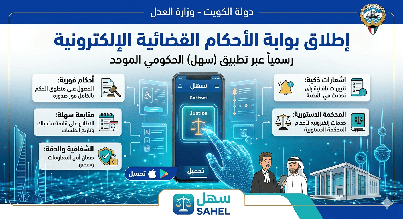 إطلاق بوابة الأحكام القضائية الإلكترونية
